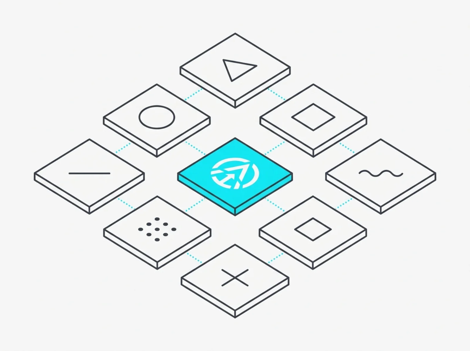 Sistema di logo e brand identity con varianti